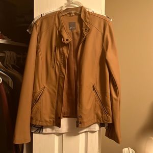 Leather coat